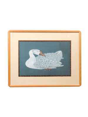 Framed Watercolor Painting of Bird