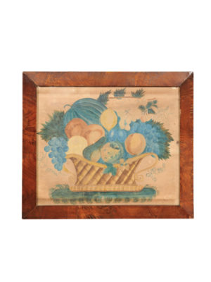Watercolor Theorum of Fruit Basket