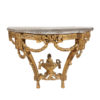18th Century French Giltwood Console with Marble Top