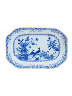 18th C. Chinese Export Blue & White Platter