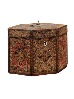 18th C. English Rolled Paper Tea Caddy