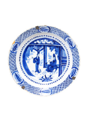 18th Century Blue & White Delft Charger