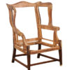 18th Century English Wing Chair Frame in Mahogany