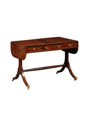 19th C. English Regency Mahogany Sofa Table