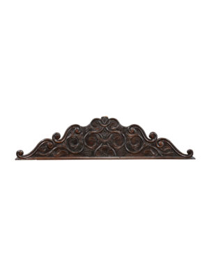 19th C. French Carved Oak Overdoor