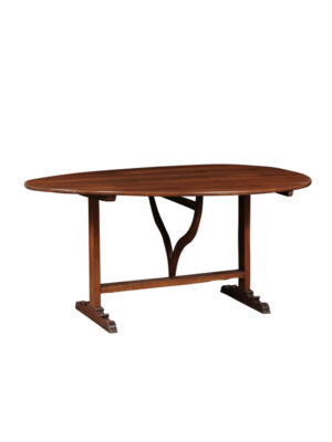 19th C. French Fruitwood Wine Tasting Table