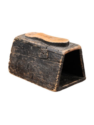 19th Century American Pine Shoeshine Box