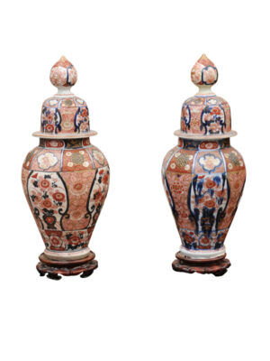 19th Century Chinese Export Imari Lidded Jars