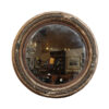 19th Century English Bullseye Mirror in Rubbed Finish