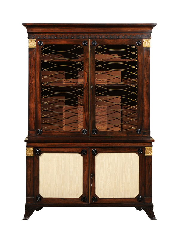 19th Century English Rosewood Bookcase