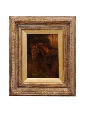 19th Century Framed Horse Painting