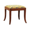 19th Century French Walnut Stool with Needlepoint Upholstery