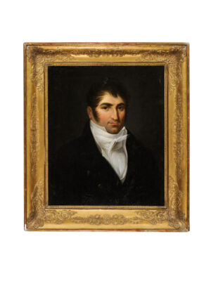 19th Century Giltwood Framed Portrait of a Gentleman