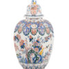 19th Century Polychrome Delft Urn