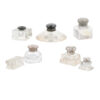 Collection of Cut Crystal Inkwells