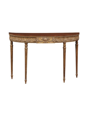 Italian Neoclassical Style Silverleaf Console Table