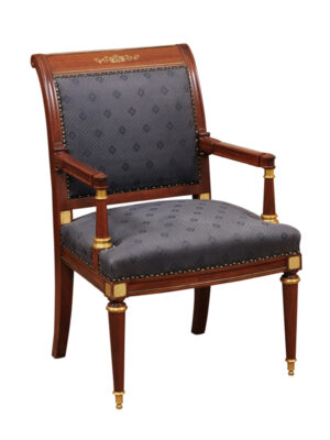Neoclassical Style Mahogany Armchair