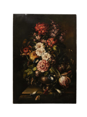 Oil on Canvas Floral Still Life Painting