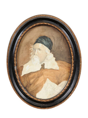 Oval Framed Portrait Inigo Jones