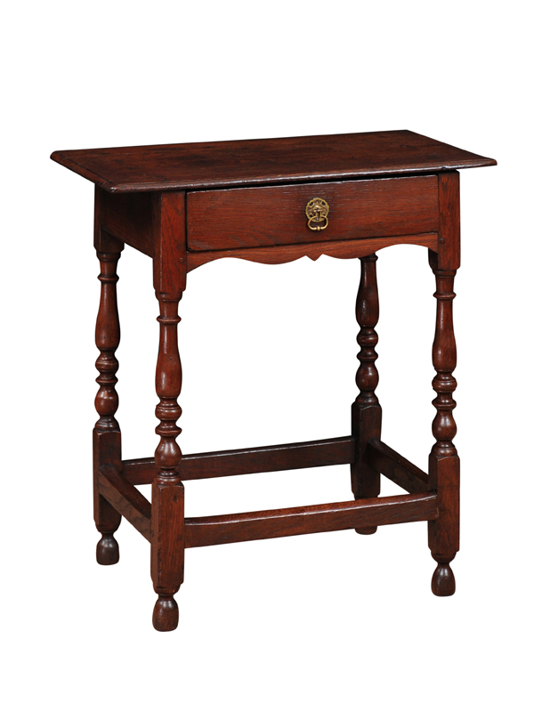 Petite 18th Century English Oak Side Table