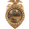 Regency Style Bullseye Mirror with Eagle Crest