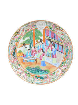 Rose Medallion Porcelain Plate