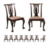 Set 10 Chippendale Style Dining Chairs