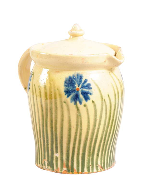 19th Century French Pottery Pitcher