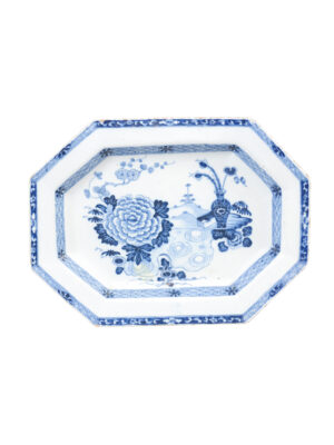 Chinese Export Blue & White Platter